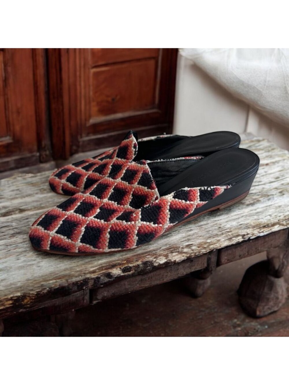 RACHEL COMEY Wald Needlepoint Wedge Loafers Size 6